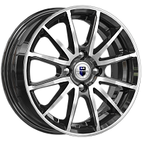 Литые диски Квант (КС960) 5.500xR14 4x100 DIA56.6 ET40 алмаз черный для Chevrolet Aveo Литые диски Квант (КС960) 5.500xR14 4x100 DIA56.6 ET40 алмаз черный для Chevrolet Aveo