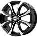 Дайс (КС696) 6.000xR15 4x114.3 DIA67.1 ET40 Блэк Джек