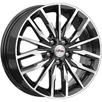 Литые диски Миконос (КС946) 6.000xR16 5x100 DIA57.1 ET38 Блэк Джек для Volkswagen Polo