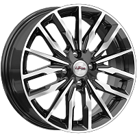 Литые диски Миконос (КС946) 6.000xR16 4x100 DIA60.1 ET45 Блэк Джек для Nissan Note