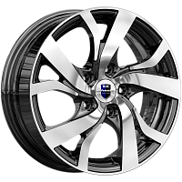 Литые диски Палермо (КС607) 6.500xR16 5x108 DIA67.1 ET43 алмаз черный для Volvo V90