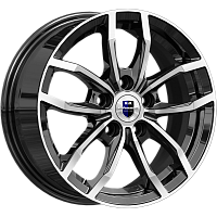Литые диски Фрост (КС1048) 6.500xR15 5x114.3 DIA67.1 ET46 алмаз черный для Honda Freed