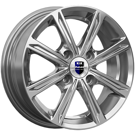 Флэш (КС698) 5.000xR14 4x100 DIA67.1 ET35 дарк платинум Флэш (КС698) 5.000xR14 4x100 DIA67.1 ET35 дарк платинум