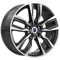 Литые диски Борэй (КС901) 8.000xR18 5x112 DIA66.6 ET30 алмаз черный для Skoda Kodiaq (7 Мест)