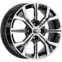 Литые диски КС945 (15_Rio FB_FL) (КС945) 6.000xR15 4x100 DIA54.1 ET46 алмаз черный для KIA Rio X Литые диски КС945 (15_Rio FB_FL) (КС945) 6.000xR15 4x100 DIA54.1 ET46 алмаз черный для KIA Rio X