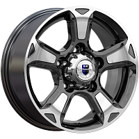 Литые диски Атлант (КС757) 7.000xR16 5x139.7 DIA108.5 ET35 алмаз черный для УАЗ Патриот Спорт