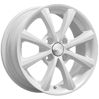 Литые диски КАЛЛИСТО-13 (КЛ098) 5.500xR13 4x100 DIA67.1 ET35 белый для Toyota Starlet