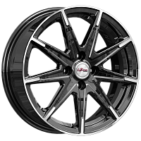 Литые диски Хит (КС1081) 6.000xR16 4x100 DIA60.1 ET45 Блэк Джек для Nissan Note Литые диски Хит (КС1081) 6.000xR16 4x100 DIA60.1 ET45 Блэк Джек для Nissan Note