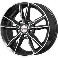Литые диски Икигай (КС865) 6.500xR16 5x114.3 DIA67.1 ET50 Блэк Джек для Mazda Axela