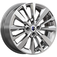 Литые диски Эрман (КС997) 6.500xR16 4x100 DIA54.1 ET49 дарк платинум для Hyundai Solaris Литые диски Эрман (КС997) 6.500xR16 4x100 DIA54.1 ET49 дарк платинум для Hyundai Solaris