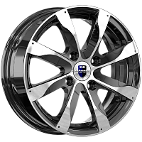 Литые диски Джемини (КС617) 6.000xR15 4x98 DIA67.1 ET35 алмаз черный для Alfa Romeo 155