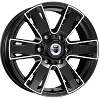 Литые диски Севенна (КС726) 7.000xR17 6x139.7 DIA106.1 ET30 алмаз черный
