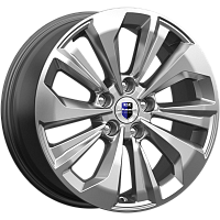 Литые диски Авиор (КС936) 7.000xR17 5x110 DIA67.1 ET35 брайт дарк платинум для Opel Senator