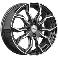 Литые диски Бохо (КС1037) 6.000xR15 4x100 DIA60.1 ET45 Блэк Джек для Mazda 323