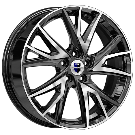 Кайлас (КС1054) 6.500xR18 5x114.3 DIA66.6 ET37 алмаз черный Кайлас (КС1054) 6.500xR18 5x114.3 DIA66.6 ET37 алмаз черный