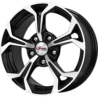Литые диски Эрнесто (КС484) 6.500xR15 5x114.3 DIA67.1 ET43 Блэк Джек для Honda Stream