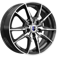 Литые диски Адамар (КС886) 6.500xR16 5x112 DIA66.6 ET38 алмаз черный для Volkswagen Passat Литые диски Адамар (КС886) 6.500xR16 5x112 DIA66.6 ET38 алмаз черный для Volkswagen Passat