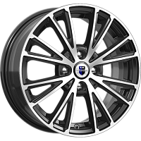 Литые диски Меандр (КС888) 6.000xR15 4x100 DIA67.1 ET45 алмаз черный SK для Chevrolet Aveo