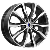 Литые диски Портер (КС906) 7.500xR18 5x110 DIA67.1 ET45 алмаз черный Литые диски Портер (КС906) 7.500xR18 5x110 DIA67.1 ET45 алмаз черный