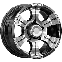 Литые диски Байконур (КС473) 7.000xR15 5x139.7 DIA110.1 ET-5 алмаз черный для УАЗ