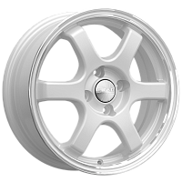 Литые диски КИОТО (КЛ249) 6.000xR15 4x100 DIA60.1 ET40 алмаз-белый для Renault Clio Sport Литые диски КИОТО (КЛ249) 6.000xR15 4x100 DIA60.1 ET40 алмаз-белый для Renault Clio Sport