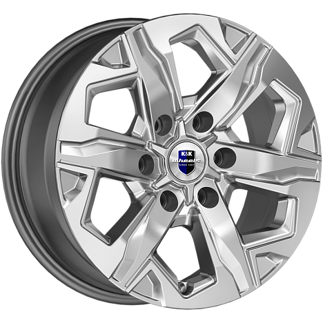 Тейт (КС1050) 7.500xR17 6x139.7 DIA106.1 ET30 дарк платинум Тейт (КС1050) 7.500xR17 6x139.7 DIA106.1 ET30 дарк платинум