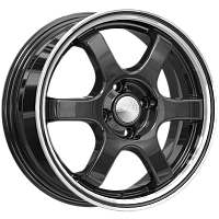 Литые диски КИОТО (КЛ249) 6.000xR15 4x100 DIA67.1 ET38 алмаз-антрацит для Mazda 2