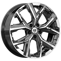 Литые диски Айона (КС1169) 6.500xR18 5x114.3 DIA66.1 ET50 алмаз черный