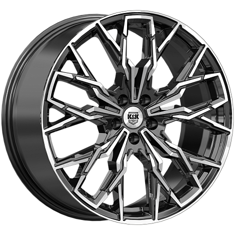 Элерон (КС1168) 9.000xR20 5x120 DIA72.6 ET45 алмаз черный Элерон (КС1168) 9.000xR20 5x120 DIA72.6 ET45 алмаз черный